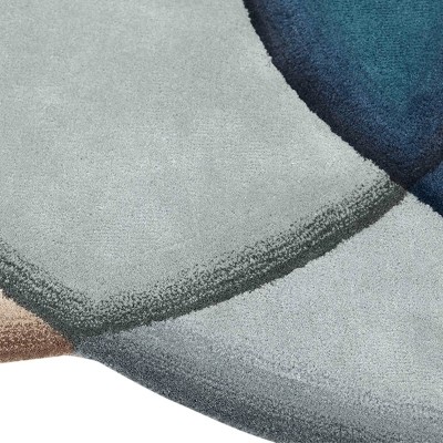Detalle alfombra Crystal Blue de Gan Rugs en Moises Showroom Detalle alfombra Crystal Blue de Gan Rugs en Moises Showroom