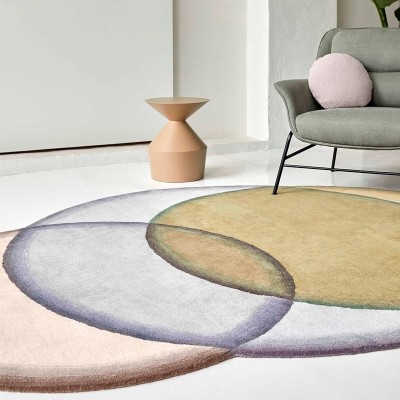 Detalle alfombra Crystal Neutral de Gan Rugs en Moises Showroom