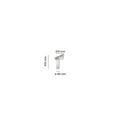 medidas lámpara Chiara table Flos medidas lámpara Chiara table Flos