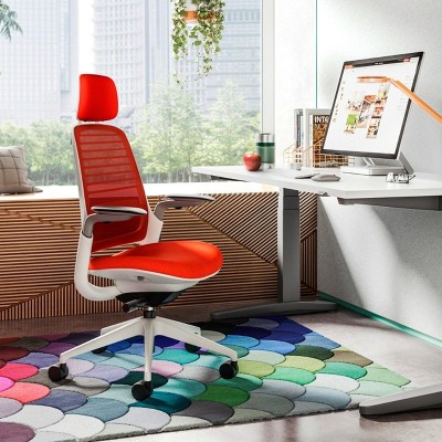 Silla Series 1 de Steelcase con reposacabezas en Moises Showroom Silla Series 1 de Steelcase con reposacabezas en Moises Showroom