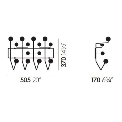 Cabide branco Hang It All - Vitra Cabide branco Hang It All - Vitra
