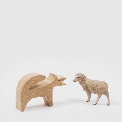 Puzzle 16 animales Danese Milano Enzo Mari lobo Puzzle 16 animales Danese Milano Enzo Mari lobo