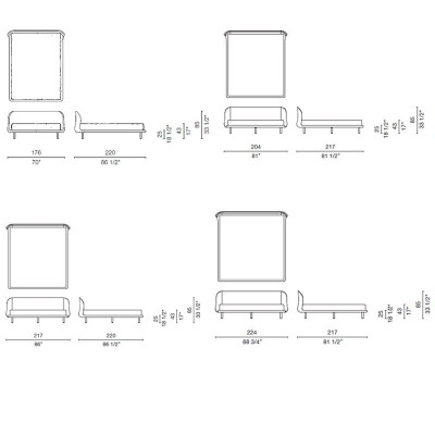 medidas cama Peg Cappellini medidas cama Peg Cappellini