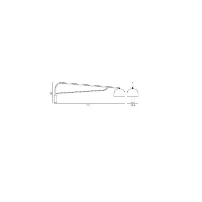 Normann Copenhagen aplique de pared Grant 111
