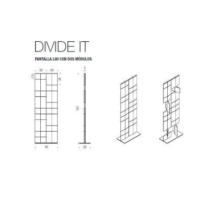 Medidas Divide It de MDF Italia en Moises Showroom Medidas Divide It de MDF Italia en Moises Showroom