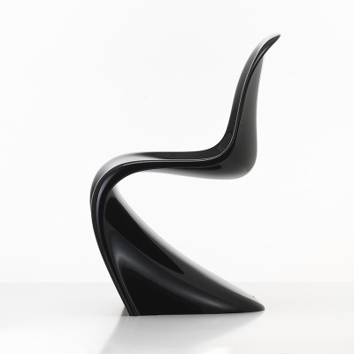 respaldo Panton Chair classic Vitra negra respaldo Panton Chair classic Vitra negra