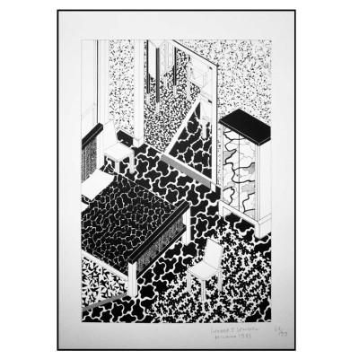 Serigrafía Drawing for Interior 2 Memphis Milano Serigrafía Drawing for Interior 2 Memphis Milano