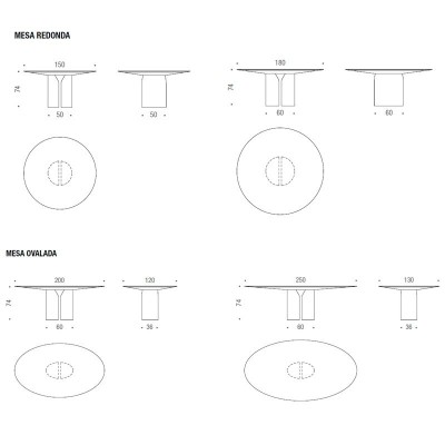 medidas mesa comedor NVL MDF Italia medidas mesa comedor NVL MDF Italia