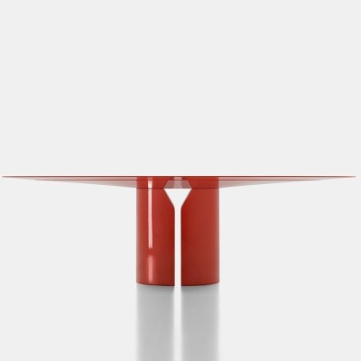 mesa comedor NVL ovalada MDF Italia coral mesa comedor NVL ovalada MDF Italia coral