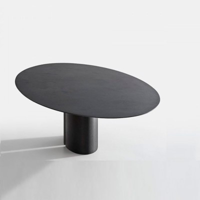 mesa comedor NVL ovalada MDF Italia mármol negro mesa comedor NVL ovalada MDF Italia mármol negro
