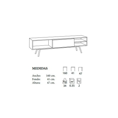 Mueble TV Kuadrat de Casual Solutions en Moises Showroom Mueble TV Kuadrat de Casual Solutions en Moises Showroom