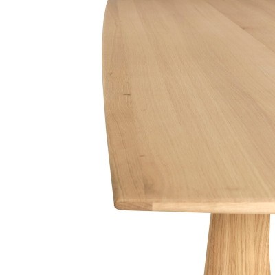 detalle madera mesa de comedor Geometric Ethnicraft roble detalle madera mesa de comedor Geometric Ethnicraft roble