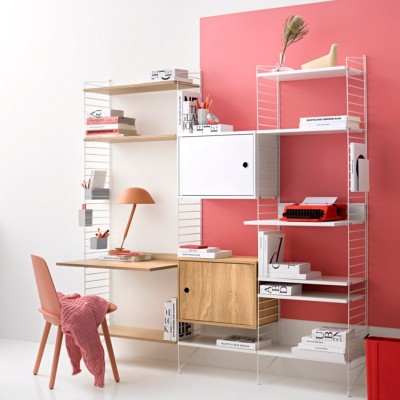 escritorio String system cabinet blanco puerta batiente escritorio String system cabinet blanco puerta batiente
