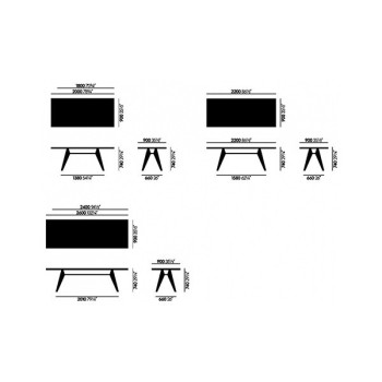 Mesa EM Table madera maciza - Vitra
