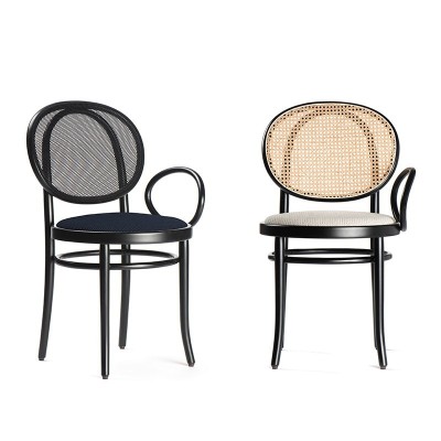 sillas con brazo N.0 lacada negro Thonet Vienna sillas con brazo N.0 lacada negro Thonet Vienna