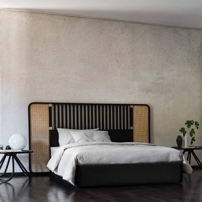 dormitorio con cabecero OttoW lacado negro GTV Thonet Vienna dormitorio con cabecero OttoW lacado negro GTV Thonet Vienna