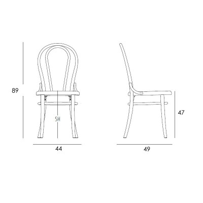 Cadeira Gebrüder Thonet Vienna N18 Cadeira Gebrüder Thonet Vienna N18