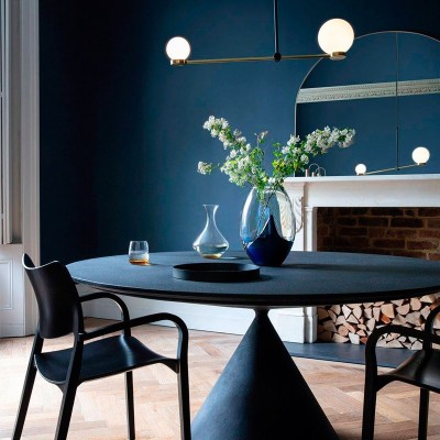 comedor con silla Laclasica con brazos negra Stua comedor con silla Laclasica con brazos negra Stua
