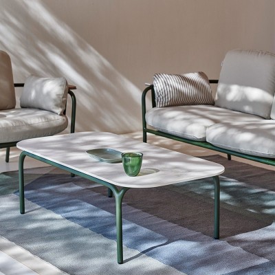 mesa baja Capa Gandia Blasco estructura verde botella Dekton Danae mesa baja Capa Gandia Blasco estructura verde botella Dekton Danae