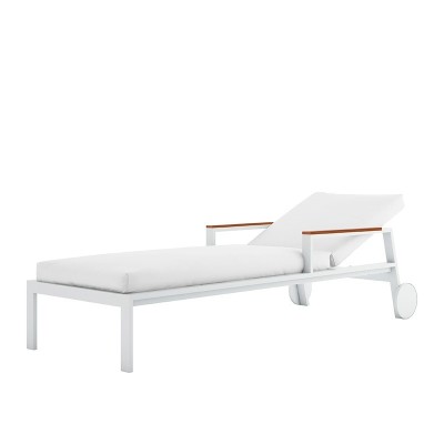 tumbona Timeless brazos y ruedas Gandía Blasco blanca tumbona Timeless brazos y ruedas Gandía Blasco blanca