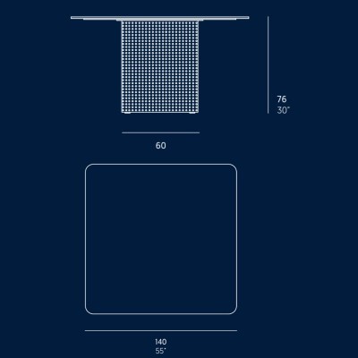 medidas mesa Solanas 140 x 140 cm Gandía Blasco medidas mesa Solanas 140 x 140 cm Gandía Blasco