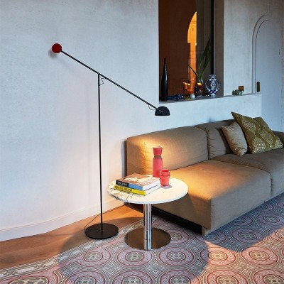 lámpara Copernica P grafito-rojo-negro Marset salón lámpara Copernica P grafito-rojo-negro Marset salón