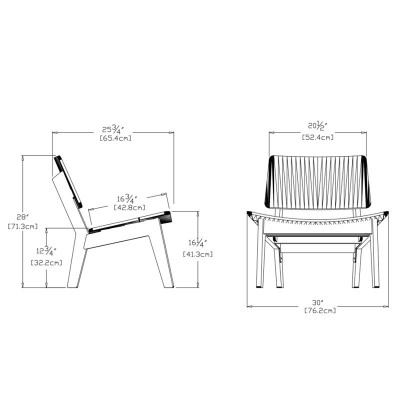 medidas butaca de exterior Lago Loll designs medidas butaca de exterior Lago Loll designs