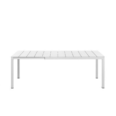 mesa comedor exterior Rio Alu extensible 140/210 Nardi blanca mesa comedor exterior Rio Alu extensible 140/210 Nardi blanca