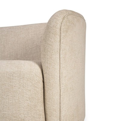 detalle brazo sofá 3 plazas Ellipse Ethnicraft color oatmeal detalle brazo sofá 3 plazas Ellipse Ethnicraft color oatmeal