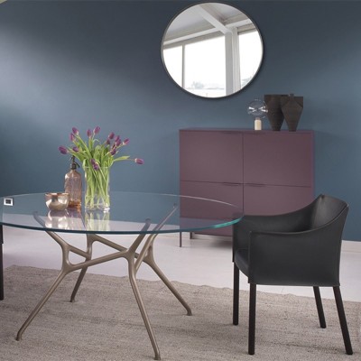 ambiente mesa Branch Cappellini sobre vidrio ambiente mesa Branch Cappellini sobre vidrio