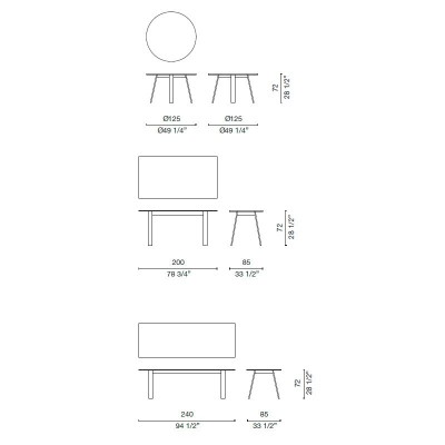 medidas Bac table Cappellini medidas Bac table Cappellini