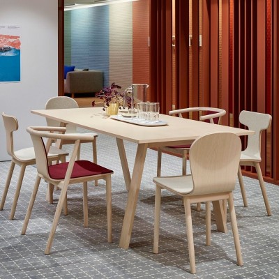 mesa Bac y silla Bac Cappellini fresno blanqueado mesa Bac y silla Bac Cappellini fresno blanqueado