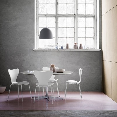 Fritz Hansen Circular Table Height 72 by Arne Jacobsen Fritz Hansen Circular Table Height 72 by Arne Jacobsen