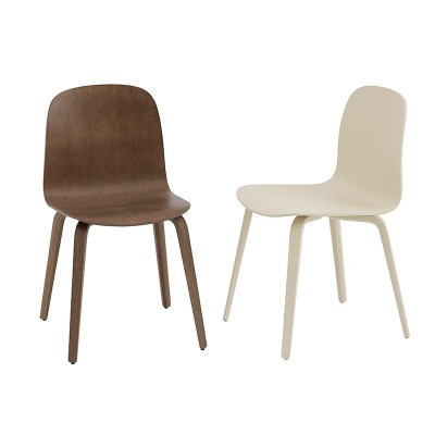 Chaise Visu avec piètement en bois Muuto Chaise Visu avec piètement en bois Muuto