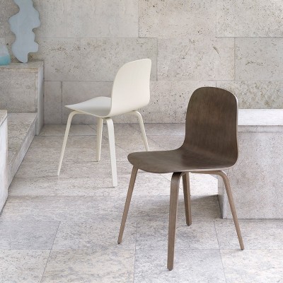 Chaise Visu avec piètement en bois Muuto Chaise Visu avec piètement en bois Muuto