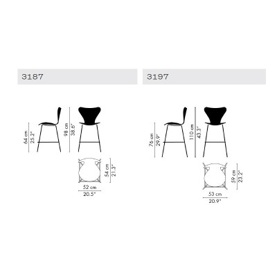 Series 7 Lacquered Stool by Fritz Hansen Series 7 Lacquered Stool by Fritz Hansen