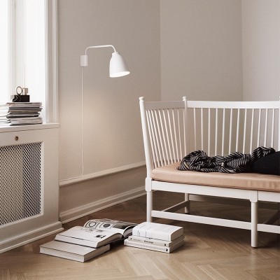 Lámpara Caravaggio Read de Fritz Hansen color Blanco Lámpara Caravaggio Read de Fritz Hansen color Blanco