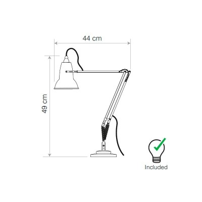 medidas Original 1227 brass desk lamp Anglepoise medidas Original 1227 brass desk lamp Anglepoise