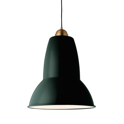 Lámpara suspensión Original 1227 Giant brass Anglepoise midnight green Lámpara suspensión Original 1227 Giant brass Anglepoise midnight green