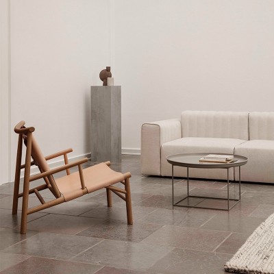 Butaca Samurai Chair de Norr11 roble natural piel natural Butaca Samurai Chair de Norr11 roble natural piel natural