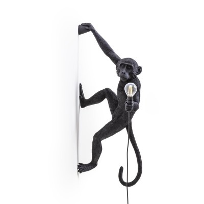 Lampada Scimmia Edizione Nera da Parete - Seletti Lampada Scimmia Edizione Nera da Parete - Seletti