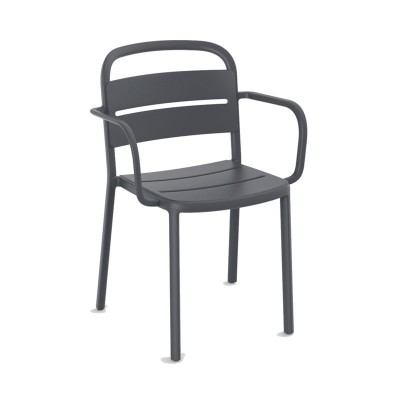 silla con brazos Como Barcelona Dd gris oscuro silla con brazos Como Barcelona Dd gris oscuro