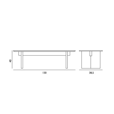 Medidas Solid Table de Normann Copenhagen en Moises Showroom Medidas Solid Table de Normann Copenhagen en Moises Showroom