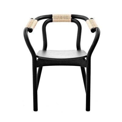 Silla con brazos Knot Chair Black/Nature de Normann Copenhagen Silla con brazos Knot Chair Black/Nature de Normann Copenhagen