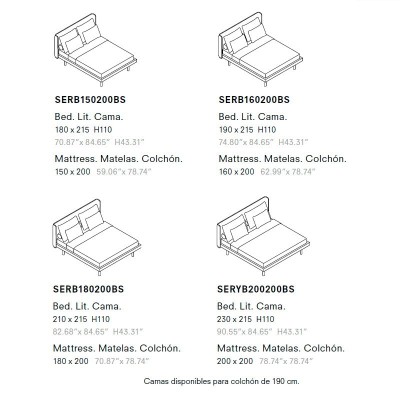 medidas cama Senso Joquer medidas cama Senso Joquer