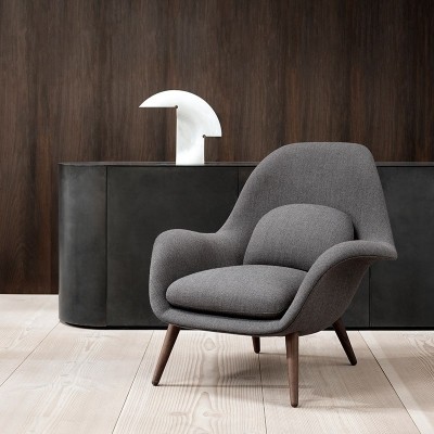 Swoon lounge Fredericia nogal Swoon lounge Fredericia nogal