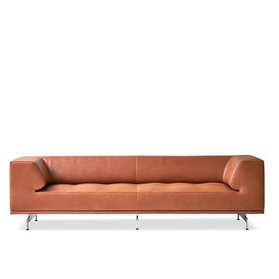 Fredericia sofá Delphi piel cognac largo 205 cm Fredericia sofá Delphi piel cognac largo 205 cm