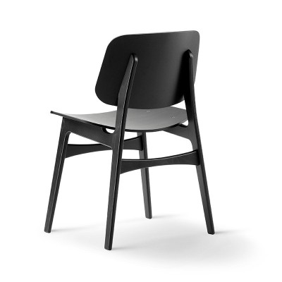 respaldo silla Soborg Fredericia roble negro respaldo silla Soborg Fredericia roble negro