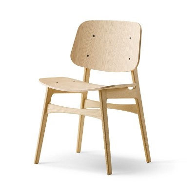 perfil silla Soborg Fredericia roble lacado perfil silla Soborg Fredericia roble lacado