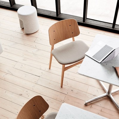 sillas Soborg Fredericia roble asiento tapizado sillas Soborg Fredericia roble asiento tapizado